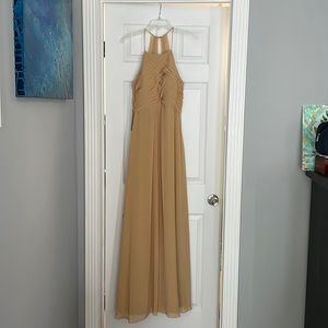 Azazie gold gown